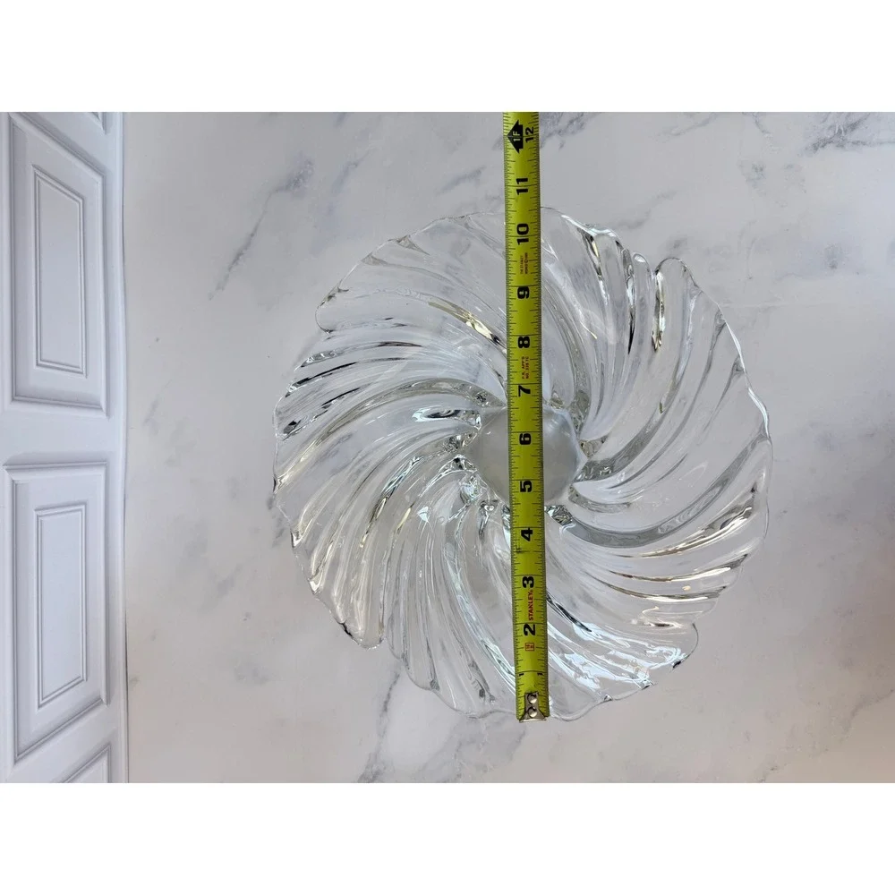 Mikasa Belle Epoque Crystal Swirled Ruffled 10.5